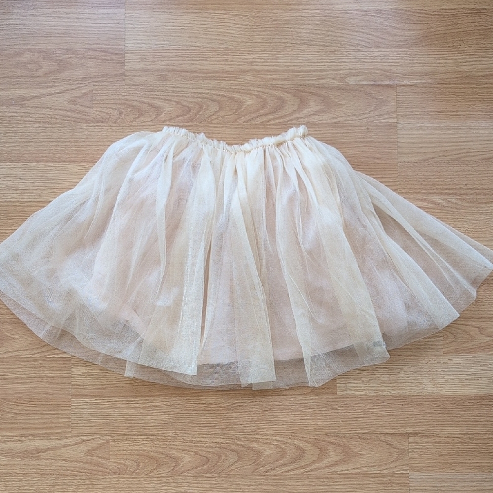 Charming Cream Tulle Skirt for Kids